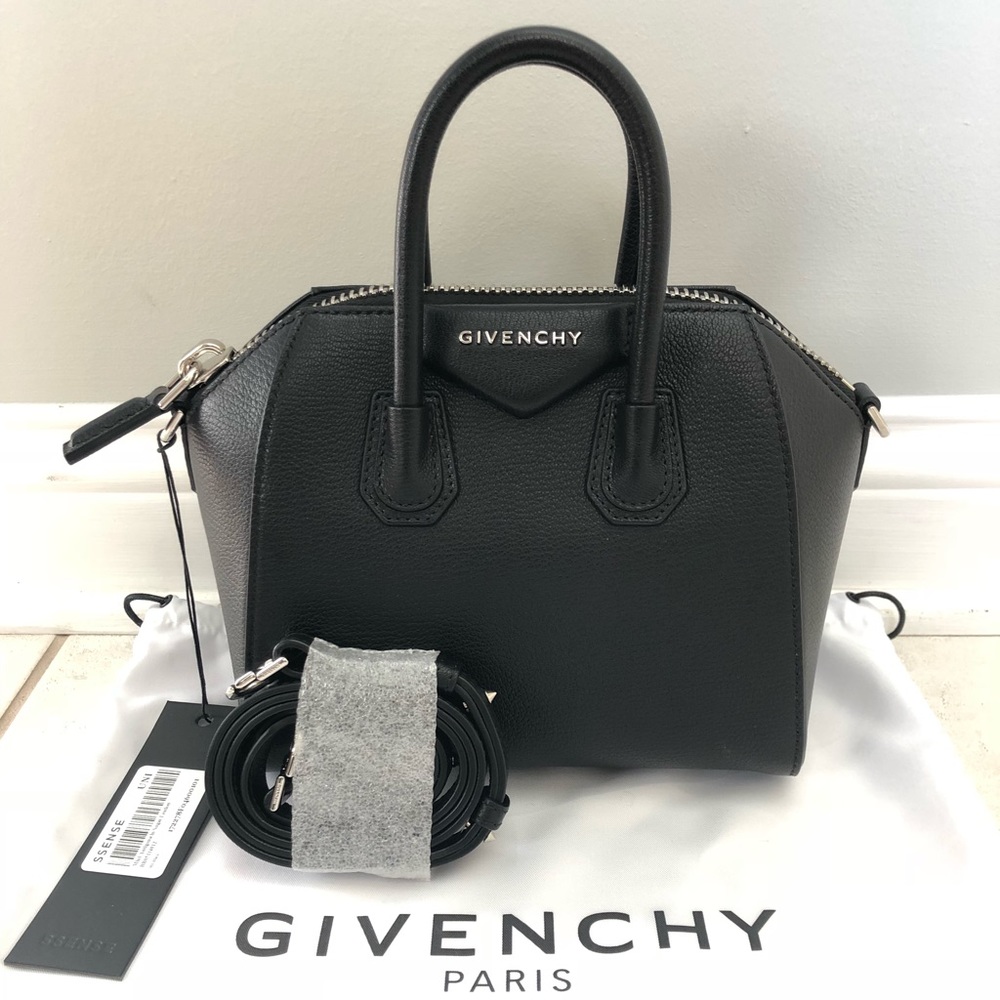 Givenchy Antigona Mini Black Sugar Leather